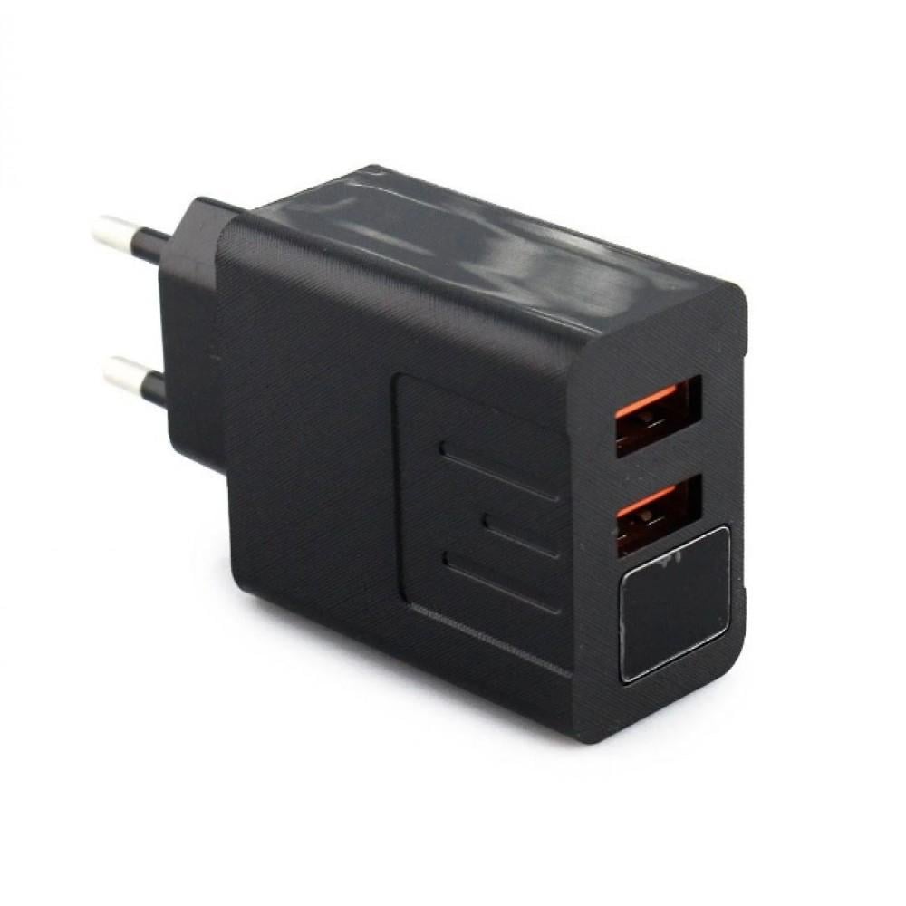 Сетевое зарядное устройство 2 usb Digital Display CX QC03 Мatrix НФ-00005482 (IR004071)
