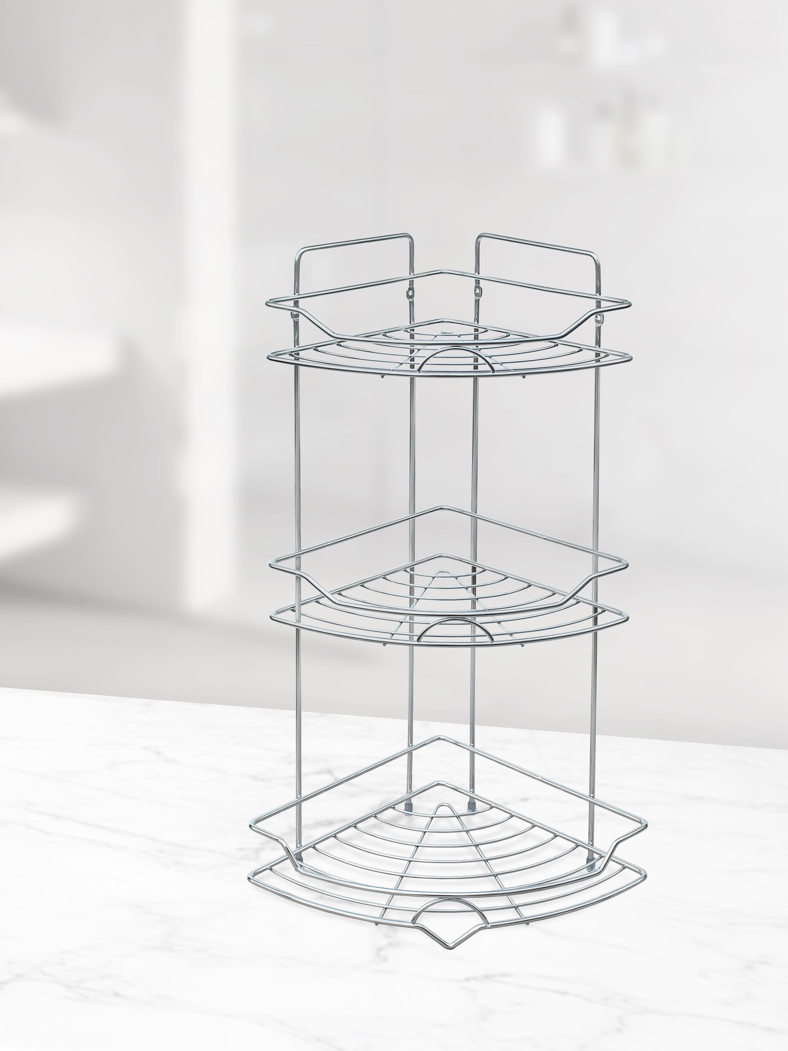 Полка трехъярусная для ванной комнаты Homax 24x24x56 см (EBA-5004 S/S) - фото 3 Полка трехъярусная для ванной комнаты Homax 24x24x56 см (EBA-5004 S/S) - фото 3