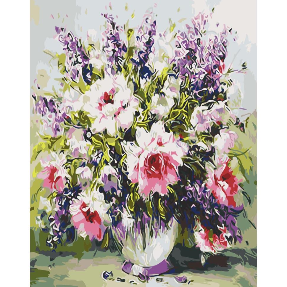 Картина по номерам ART CRAFT 12154-AC Пестрый букет 40х50 см (2990380619)