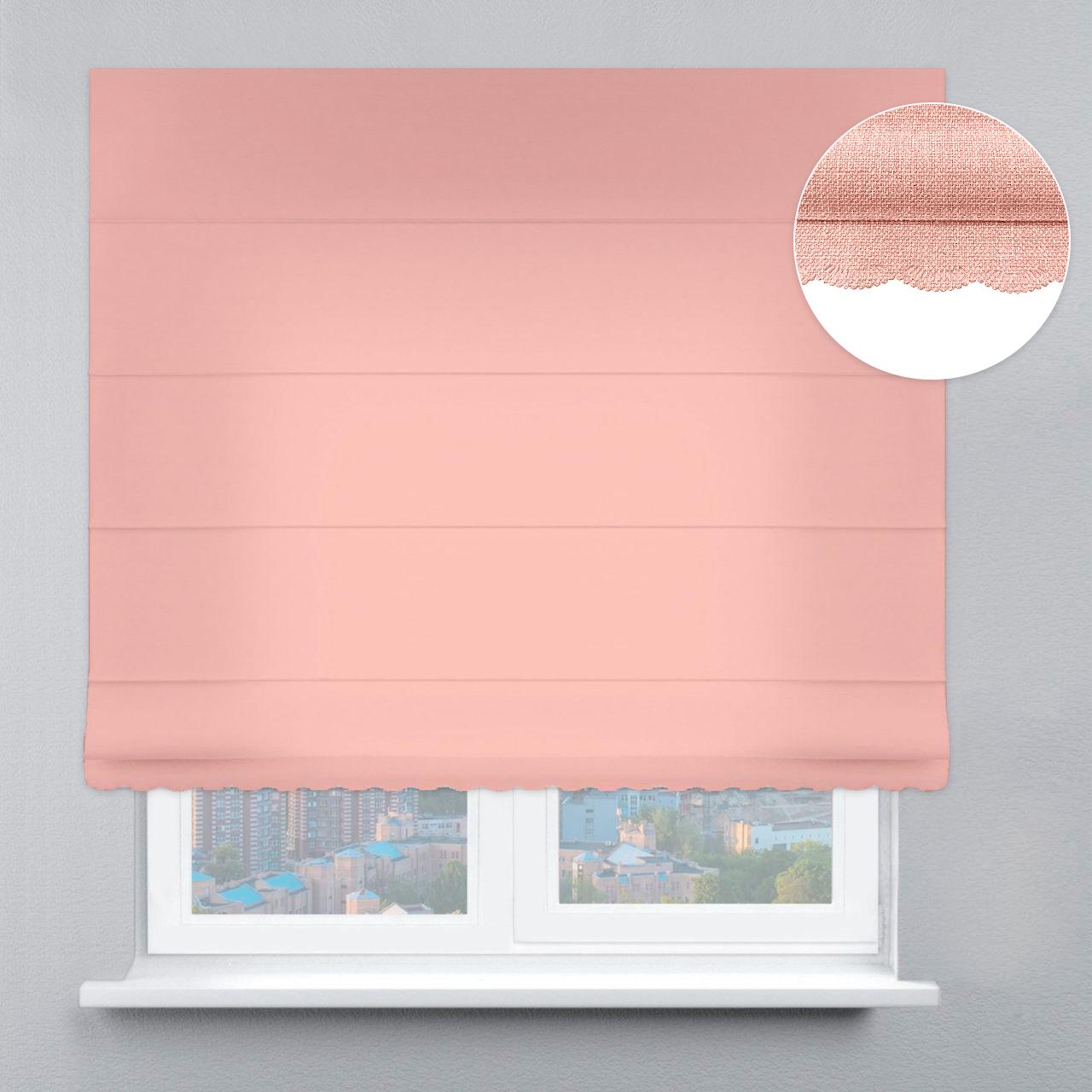 ᐉ Римская штора велюр с ажуром 290х170 см Пудровый (12449180)