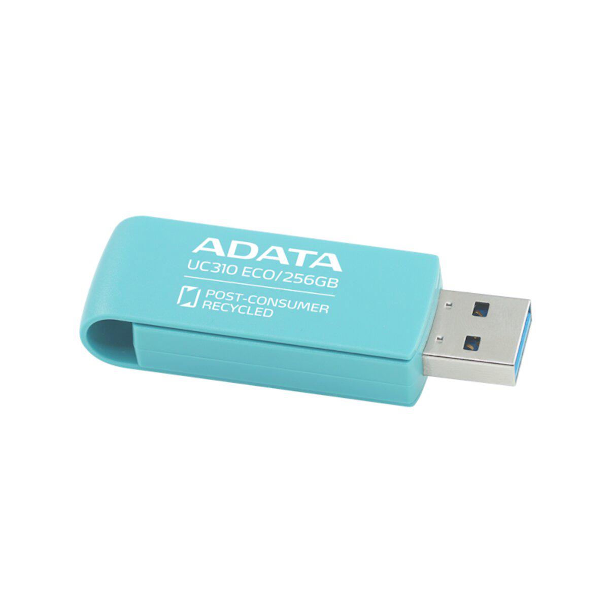 Флеш-память USB ADATA UC310 Eco 256 Гб Green (UC310E-256G-RGN) - фото 3