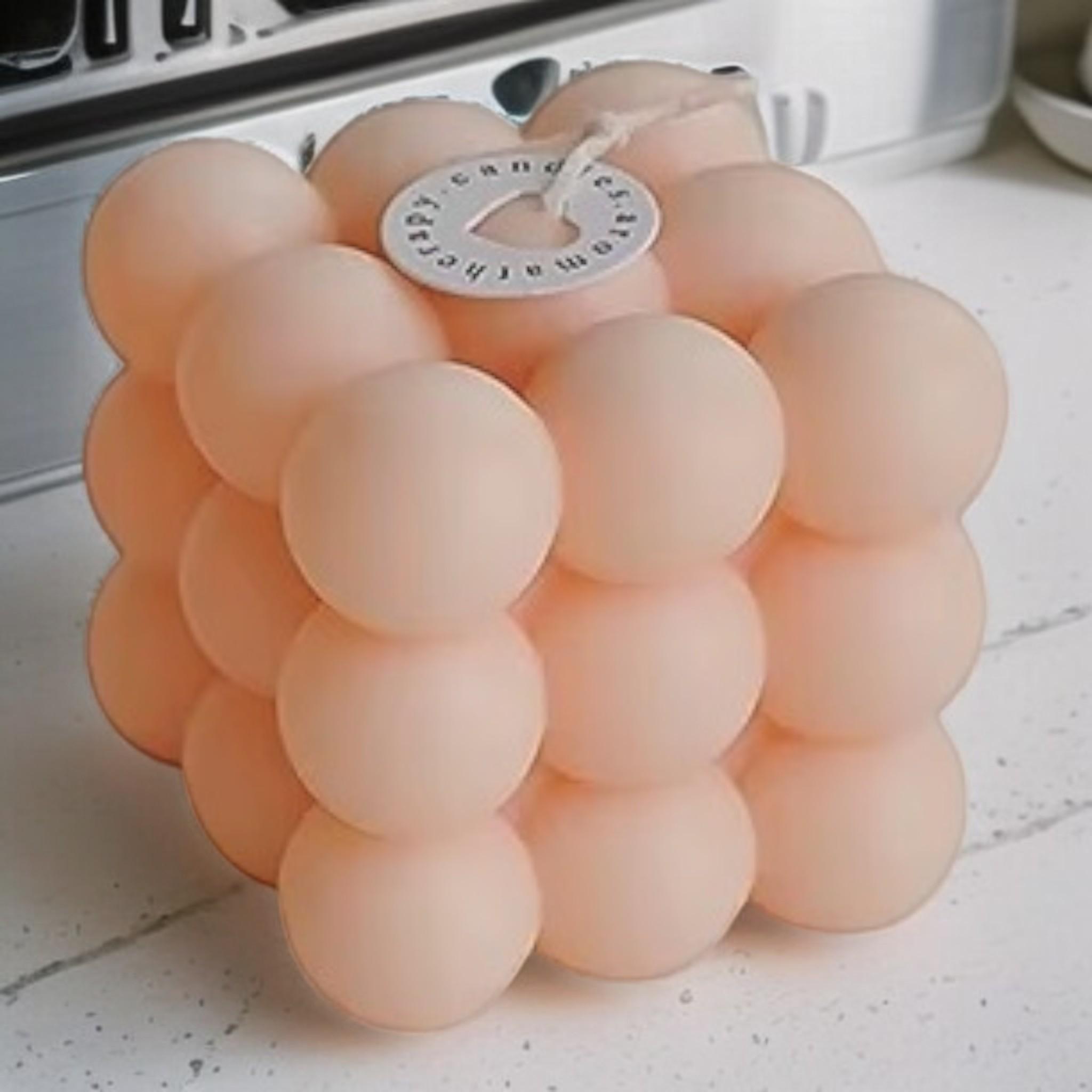 Свічка бульбашково-кубічна Du Song Ніжно-рожевий (00017) - фото 1 Свічка бульбашково-кубічна Du Song Ніжно-рожевий (00017) - фото 1