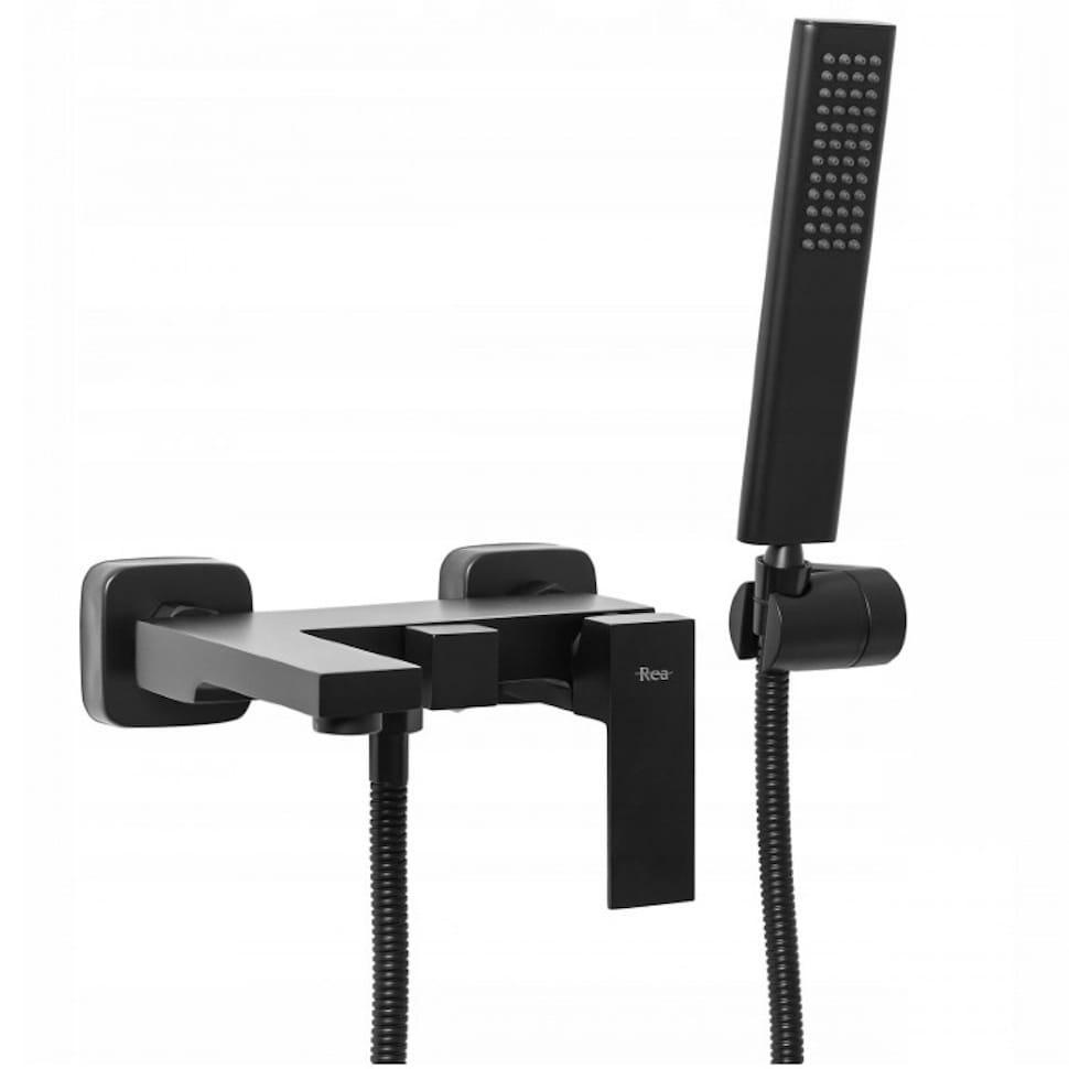 Смеситель для ванны Rea Fenix однорычажный Черный матовый (REA-B3310)