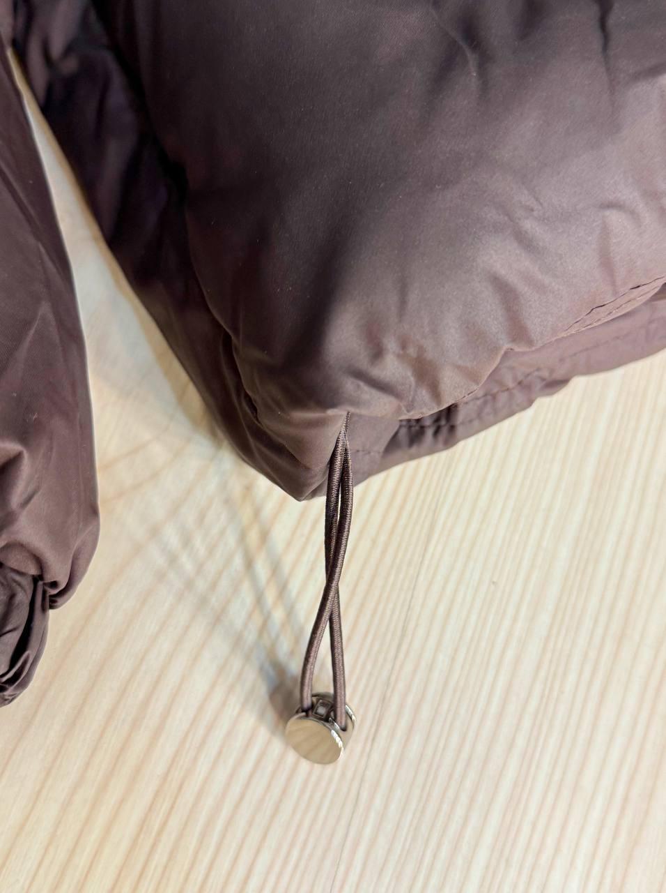 Куртка женская Lady Yep 10005 дутая пуффер с капюшоном р. 42 Коричневый - фото 5 Куртка женская Lady Yep 10005 дутая пуффер с капюшоном р. 42 Коричневый - фото 5