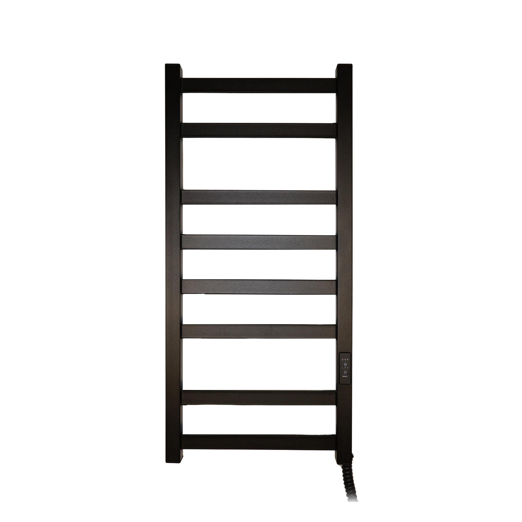 Полотенцосушитель электрический Carino Luca с контроллером 790x370 мм Черный матовый (LU7937FBM)