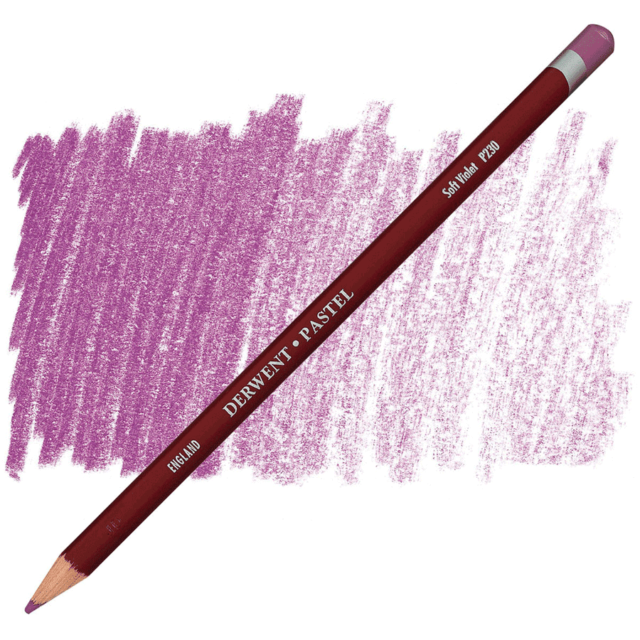 Олівець пастельний Derwent Pastel P230 2300252 6 шт. Фіолетовий м'який (5028252126441) - фото 1