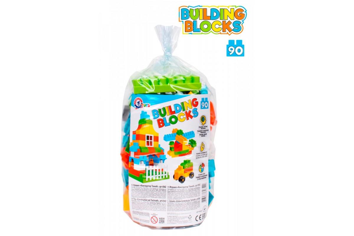 Конструктор для детей ТехноК 90 деталей Разноцветный
