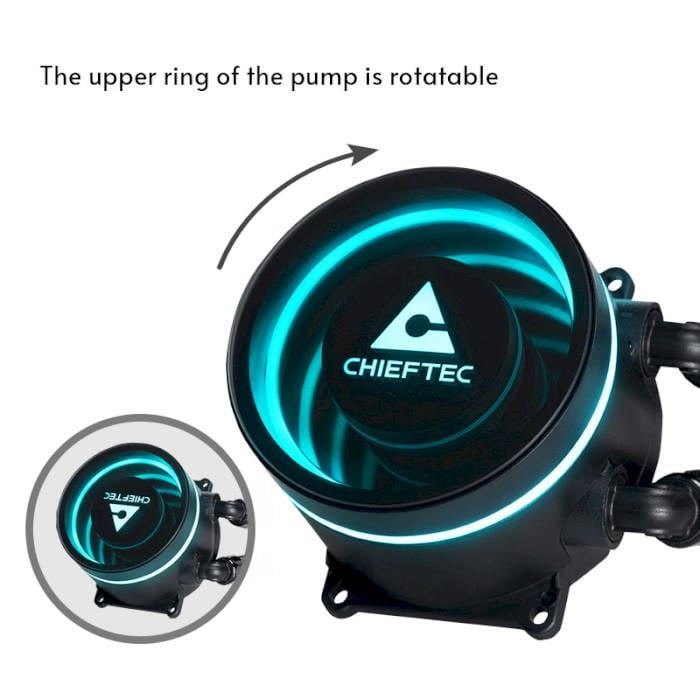 Система водяного охлаждения Chieftec Iceberg 240 ARGB 4-pin 120 мм (CLC-240-RGB) - фото 8 Система водяного охлаждения Chieftec Iceberg 240 ARGB 4-pin 120 мм (CLC-240-RGB) - фото 8