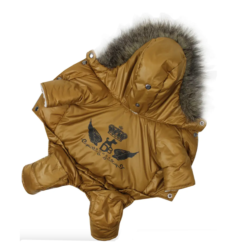 Комбінезон зимовий для собак Dogs Bomba р. 6 Гірчичний - фото 2 Комбінезон зимовий для собак Dogs Bomba р. 6 Гірчичний - фото 2