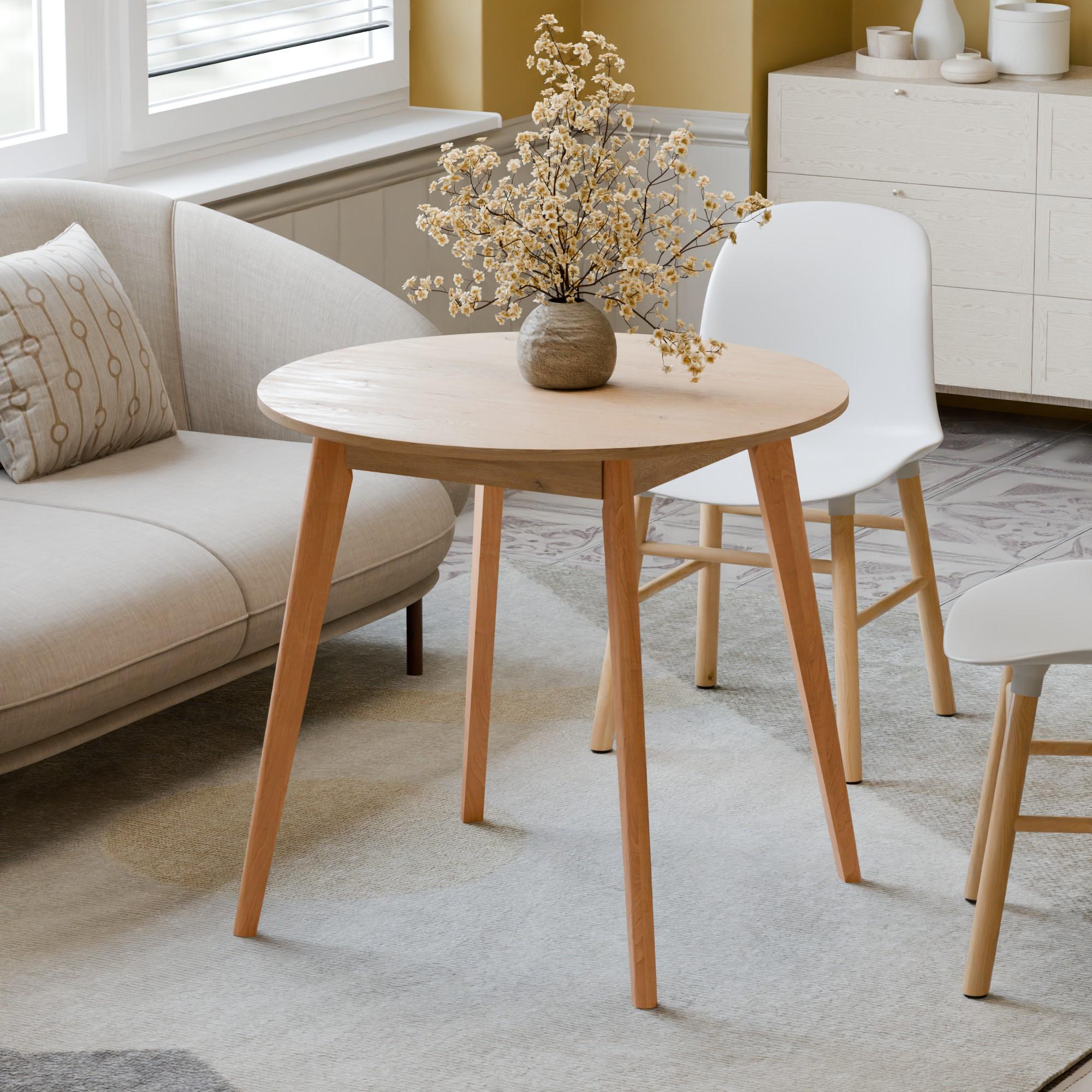 Обідній стіл Неман БОН 880х880 мм Дуб кремону торро/Лак (5588791) - фото 2 Обідній стіл Неман БОН 880х880 мм Дуб кремону торро/Лак (5588791) - фото 2