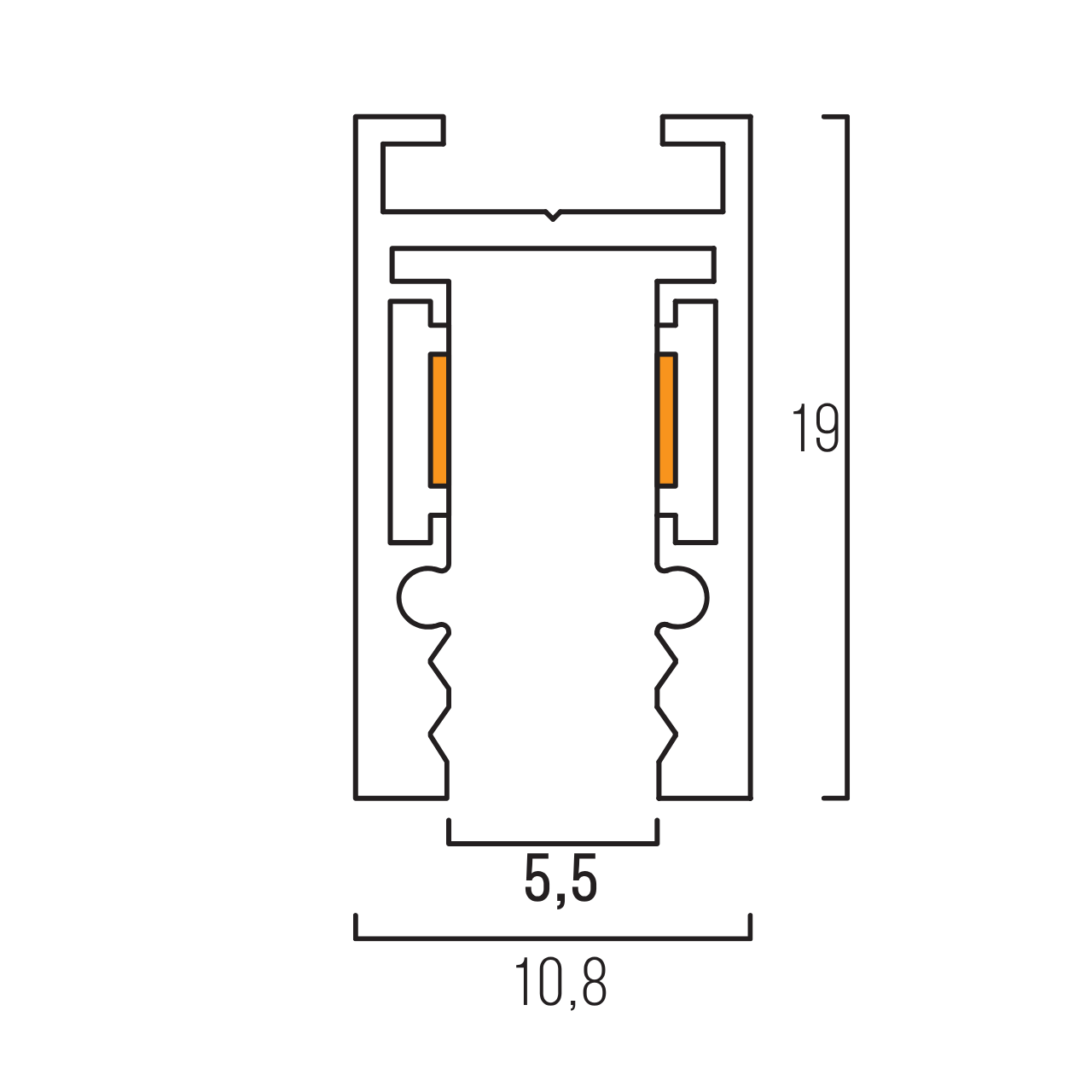 Шинопровод магнитный трековый MERALLI 24V накладной и подвесной 1 м Черный (TRSHNP100) - фото 4 Шинопровод магнитный трековый MERALLI 24V накладной и подвесной 1 м Черный (TRSHNP100) - фото 4