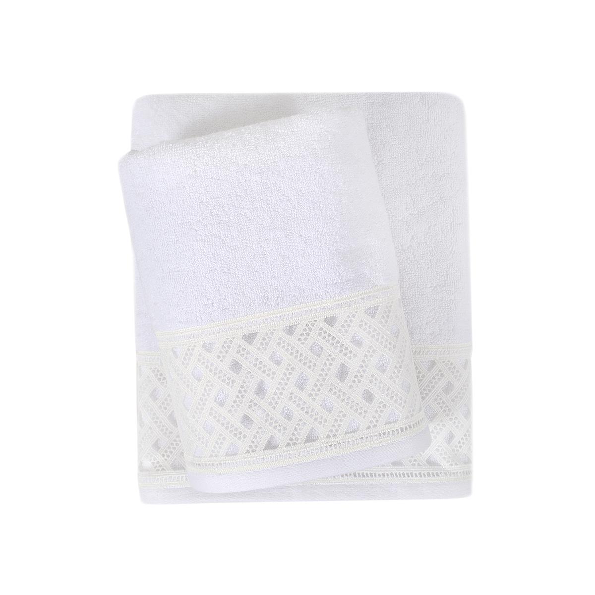 Рушник махровий Penelope Delfina beyaz 30х50 см Білий (28583346) - фото 2 Рушник махровий Penelope Delfina beyaz 30х50 см Білий (28583346) - фото 2