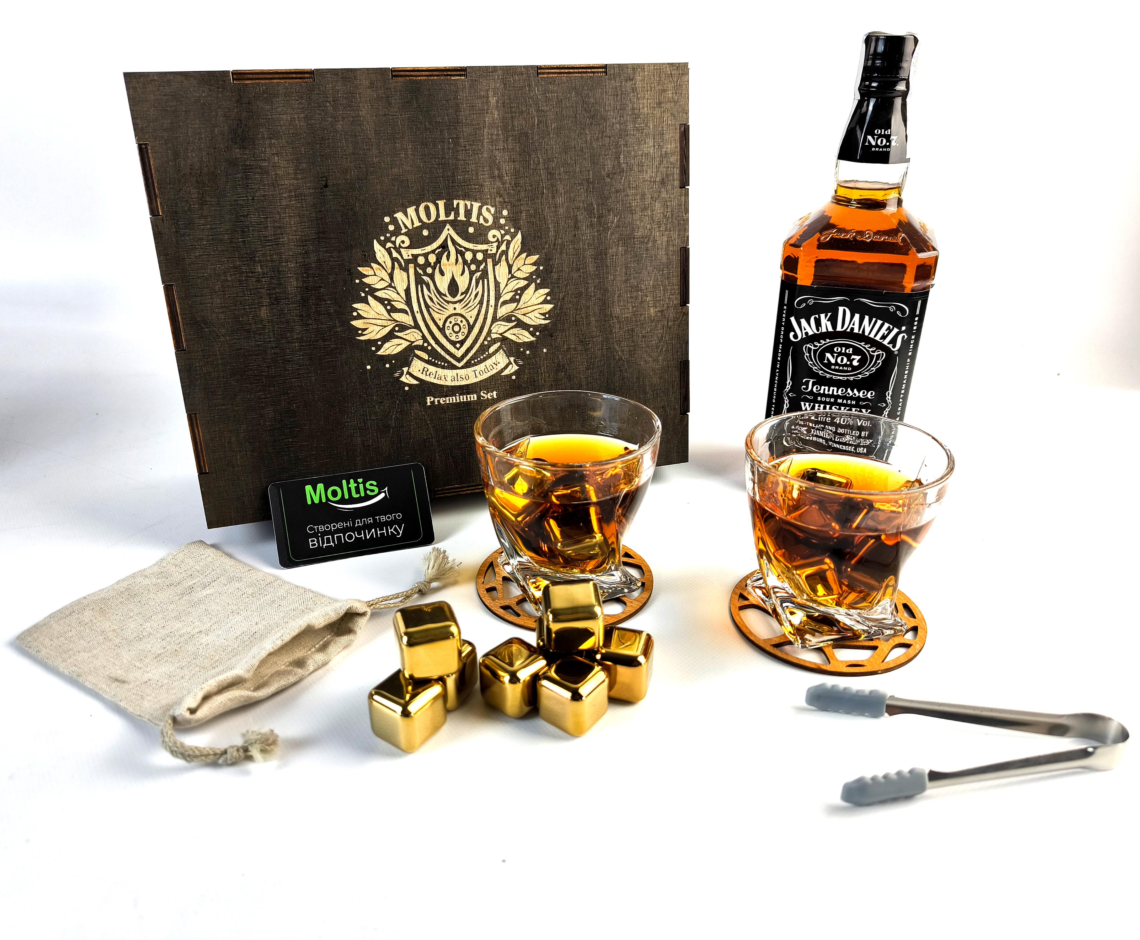 Набор подарочный Moltis Whisky Stones Quadro камни 8 шт. (MR-1001)