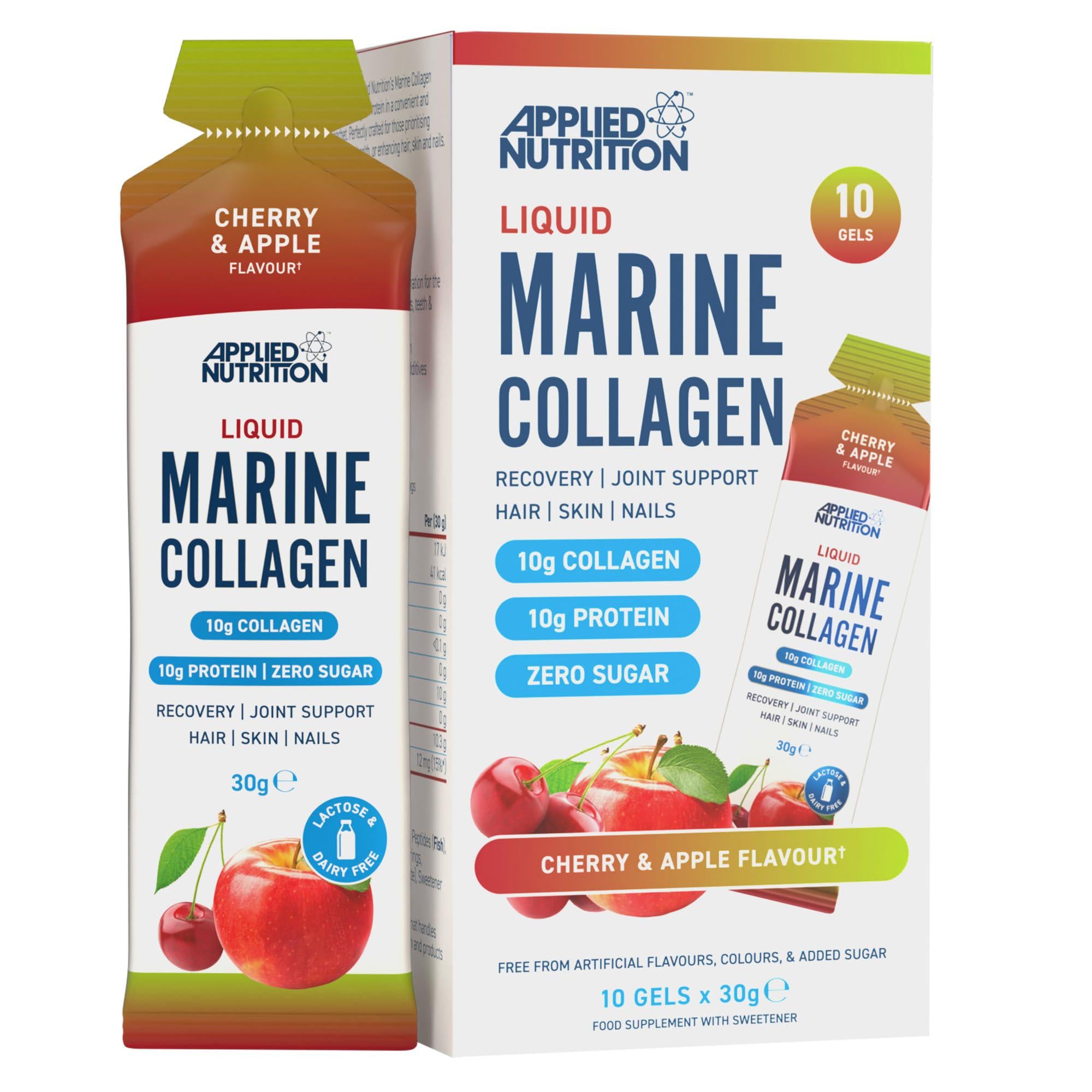 Морской коллаген Applied Nutrition Liquid Marine Collagen 10х30 г Cherry&Apple Морской коллаген Applied Nutrition Liquid Marine Collagen 10х30 г Cherry&Apple