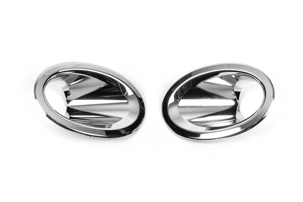 Накладки на противотуманки 2013-2018 Omsa Line для Ford Custom 2013-2022 гг. Хром