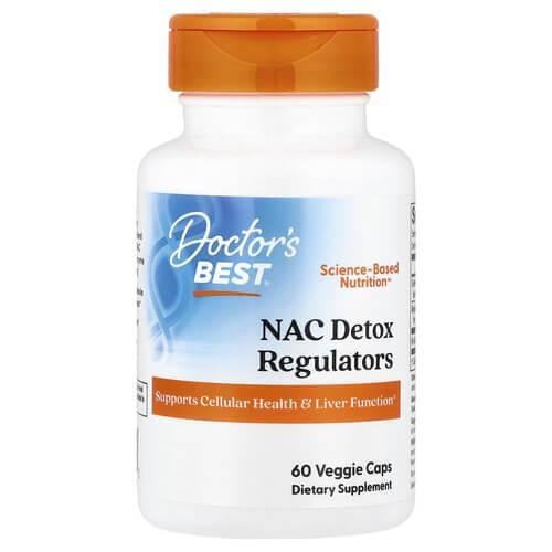 Добавка N-ацетил-L-цистеин Doctor Best NAC 600 мг 60 капс. (DRB-00279)