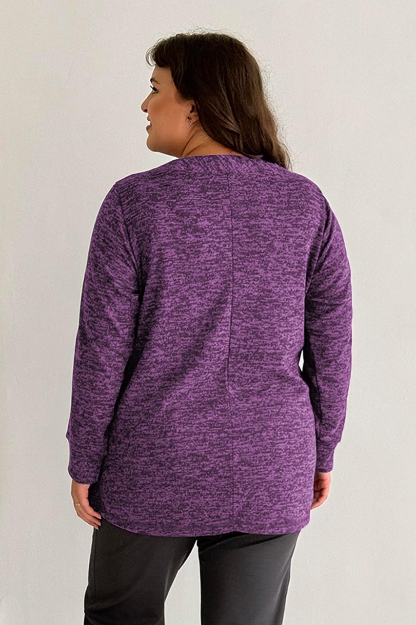 Туніка жіноча PANNI Альона трикотаж р. 56-58 Фіолетовий (Р2508252276) - фото 4 Туніка жіноча PANNI Альона трикотаж р. 56-58 Фіолетовий (Р2508252276) - фото 4