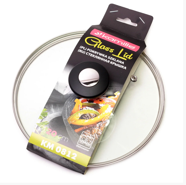 Кришка скляна Kamille 20 см (KM-0812)