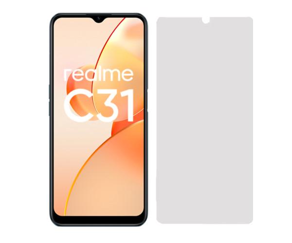 Противоударная гидрогелевая пленка Hydrogel Film для Realme C31 Transparent