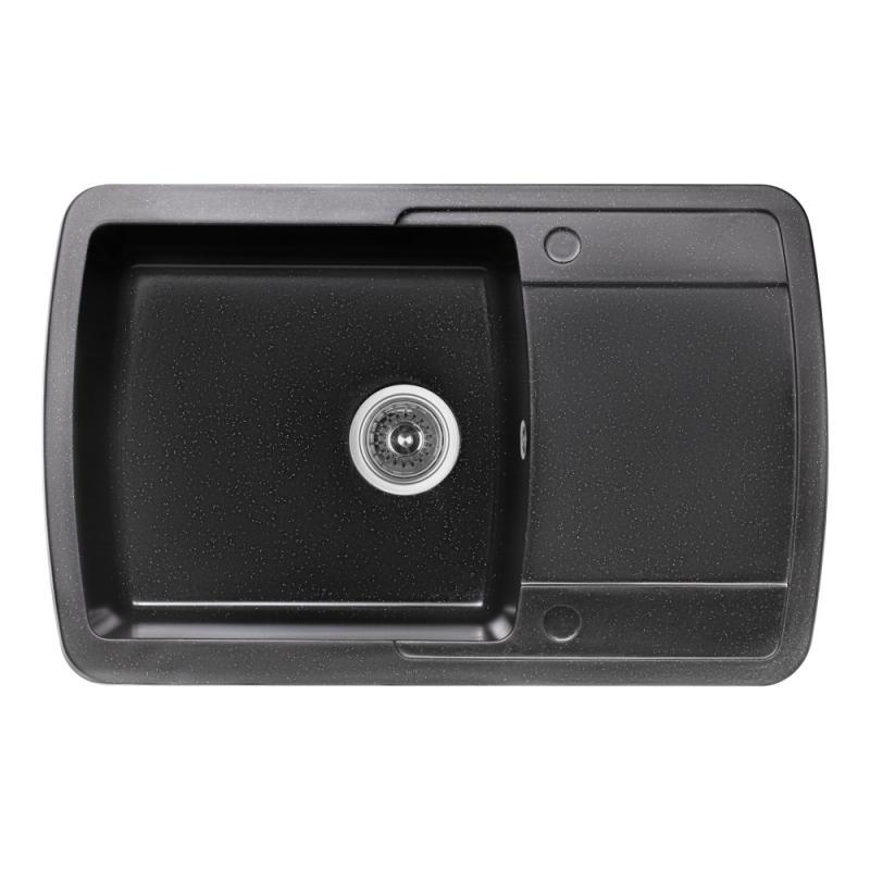 Мойка для кухни Lidz BLM-14 LIDZBLM14770490200 гранитная 770x495 мм Черный (83202)