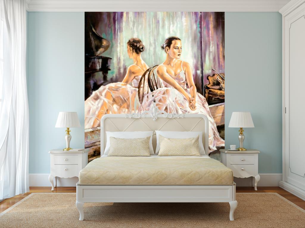 Фотошпалери, що миються флізелінові для спальні/зали/кухні Балерина