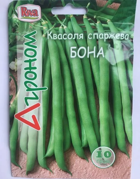 Семена Квасоля Спаржева Бона ТМ Агроном ТД Гекса-Україна 01-03-033 10 г (IR02109)