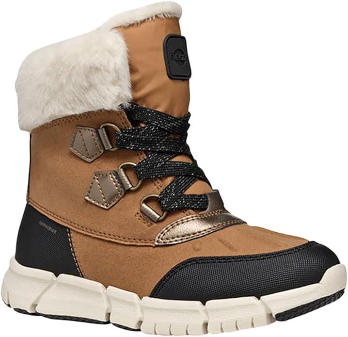 Ботинки зимние с опушкой Geox Flexyper р. 29 Whisky Black (29371155)