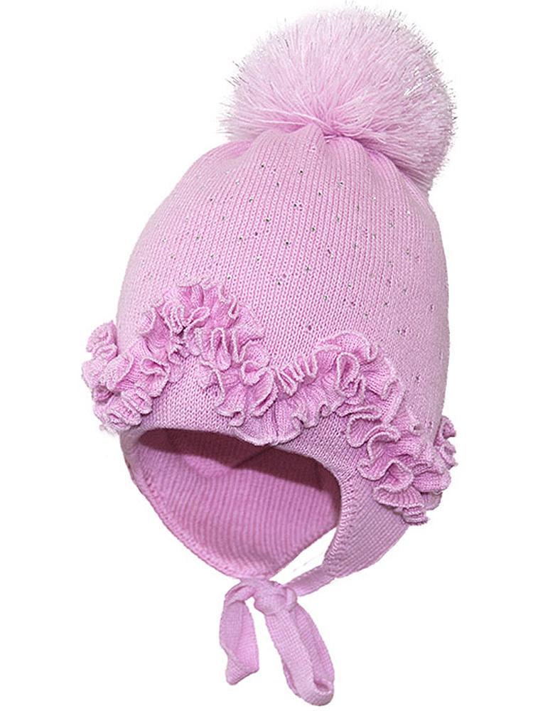 Шапка зимняя Девид стар. р. 46 Розовый (16327)