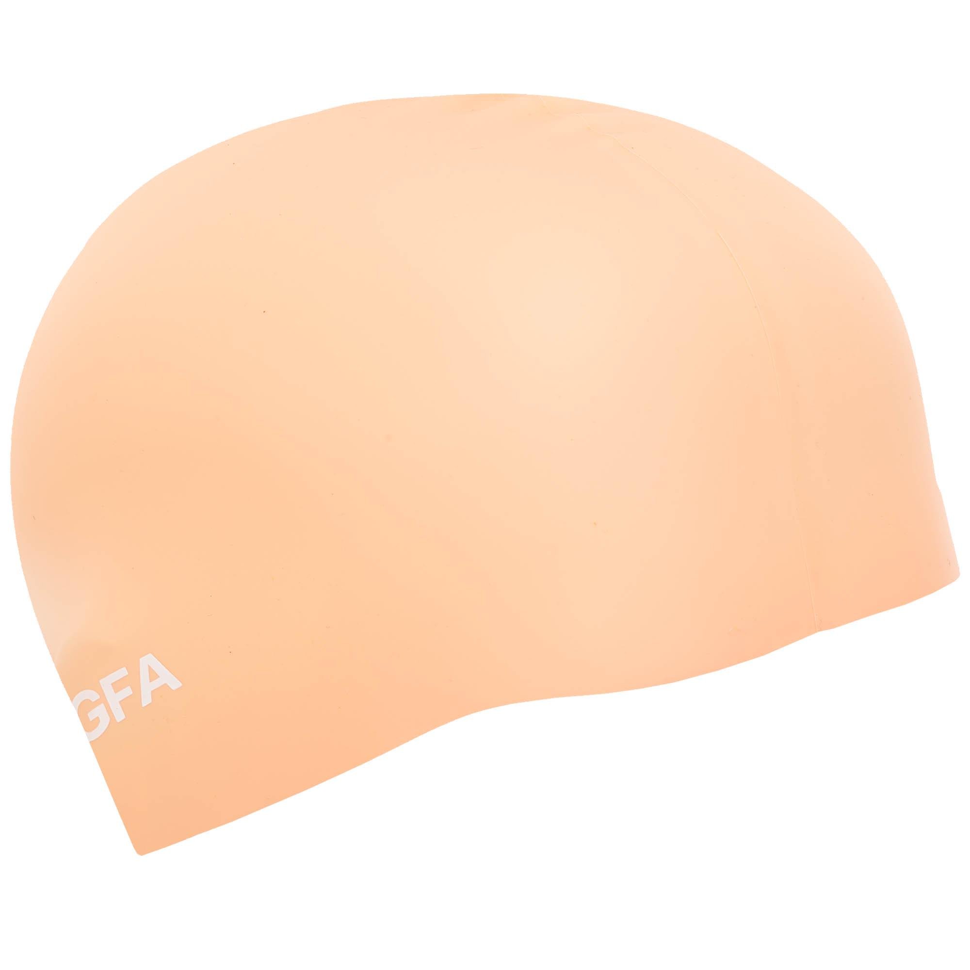 Шапочка для плавания для взрослых YINGFA C0081 силиконовая L Оранжевый (C0081_Оранжевый_L) - фото 2