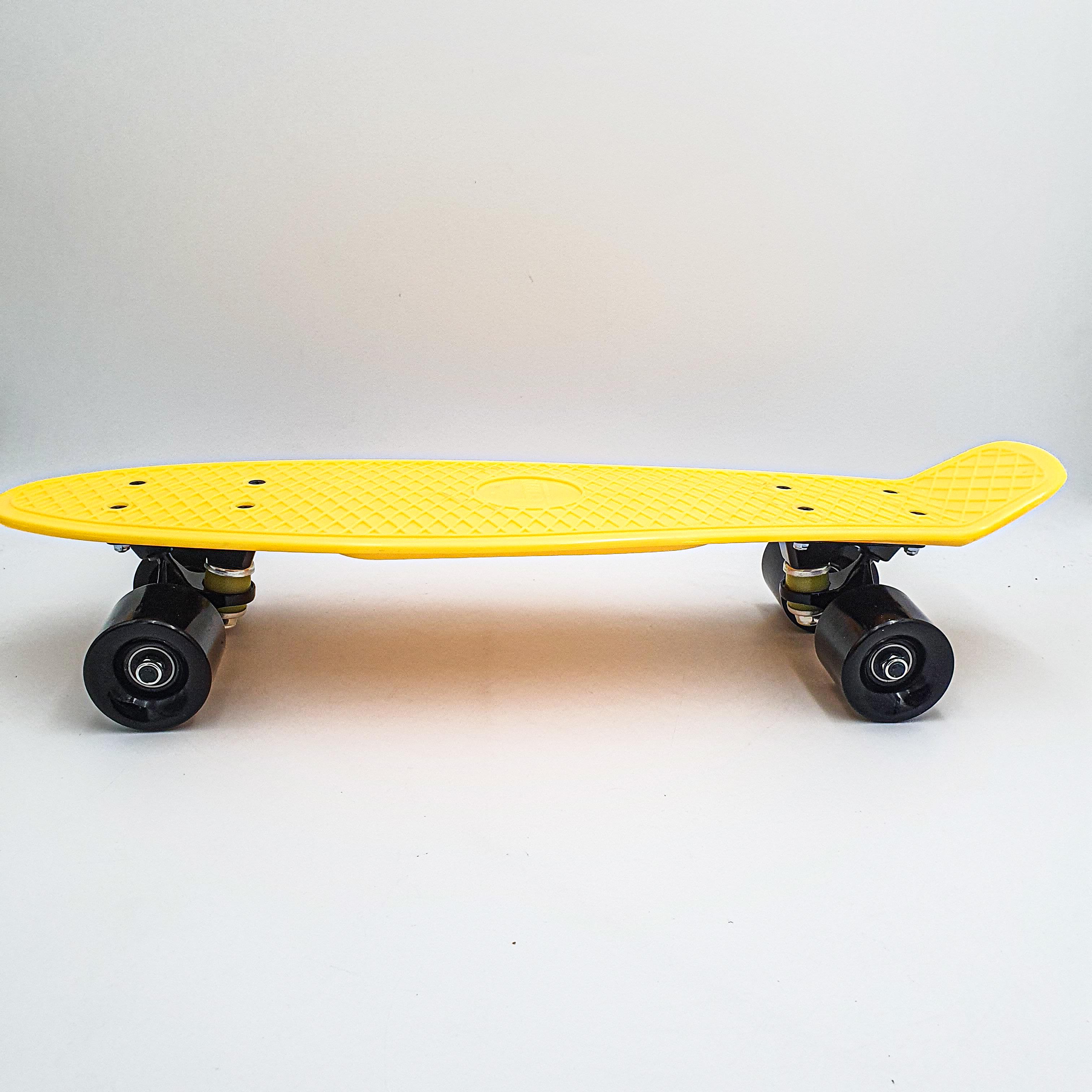 Пенниборд Penny Board Pastel Series ABEC 7 55х15 см с матовыми колесами Желтый (b59d77e9) - фото 4