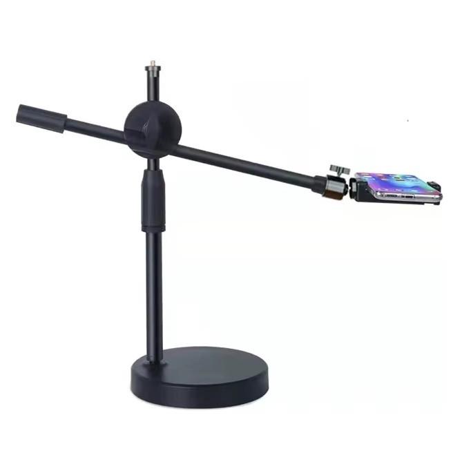 Держатель настольный для телефона RIAS HA-19 с креплением под лампу 35-55 см Black (3_06069)