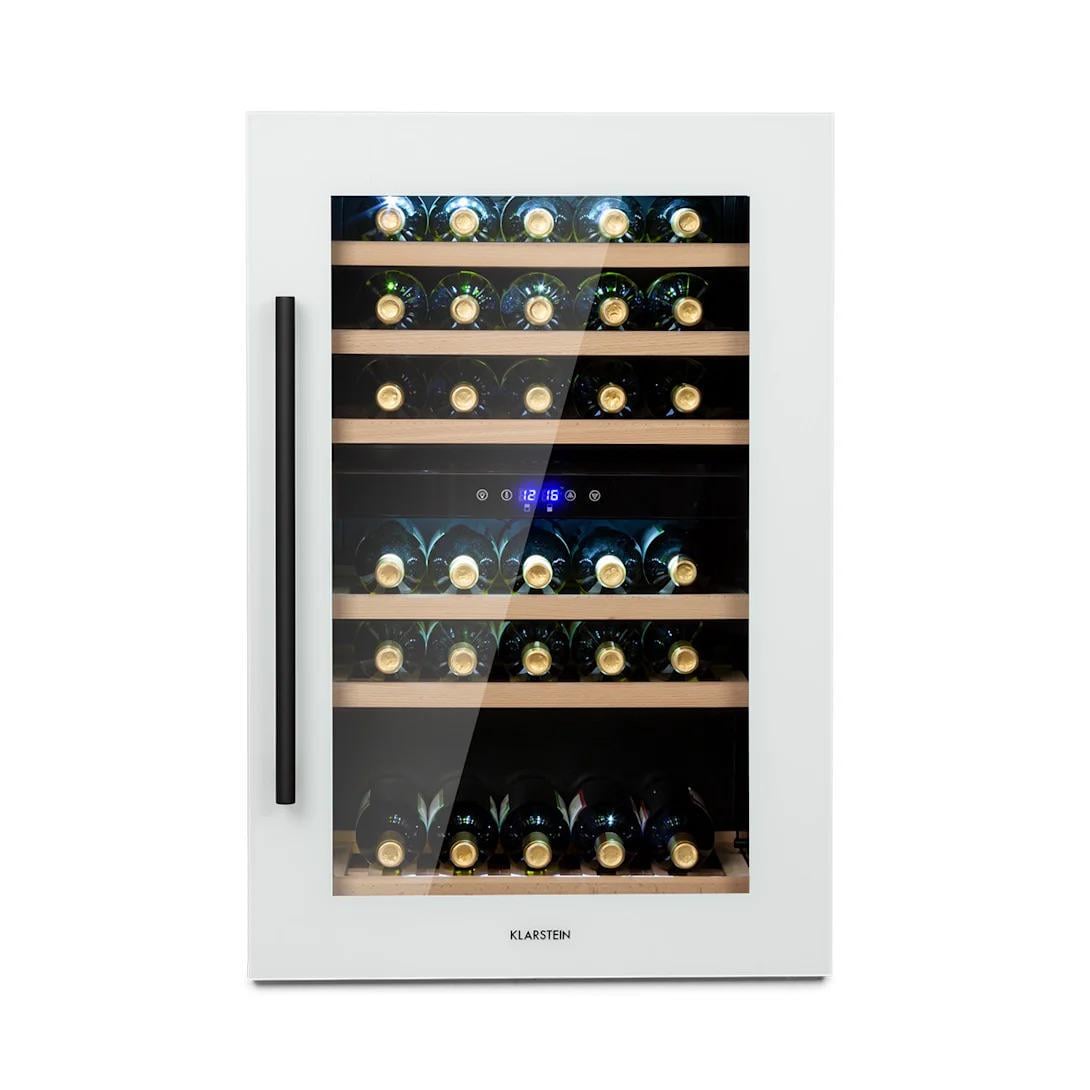 Винный шкаф KLARSTEIN Vinsider 41 Built-in Duo встраиваемый/двухзонный 41 бутылка 132 л Белый (10035104)