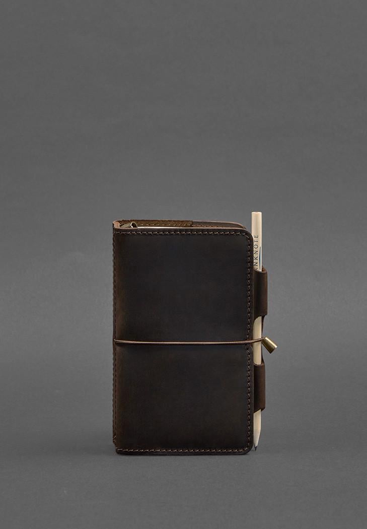 Блокнот шкіряний Софт-бук 3.0 Темно-коричневий (A-026387)