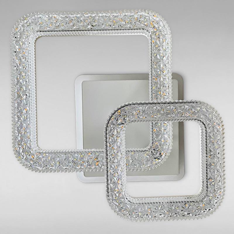 Потолочная люстра LED с подсветкой Light House SC-18203/1+1C 52W+12W 380х300х140 мм Белый 