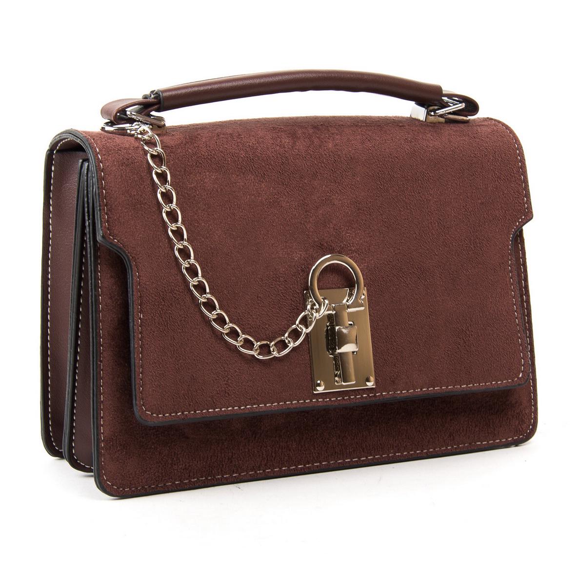 Женская сумочка из замша Fashion 1094 Кофейный - фото 1 Женская сумочка из замша Fashion 1094 Кофейный - фото 1