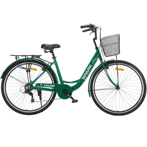 Велосипед Spark CITY CELINE колеса 28" алюминиевая рама 18" Зеленый (000239982)