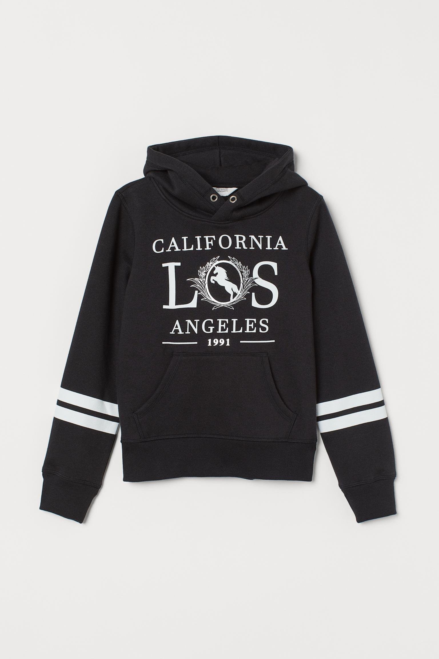 Худи H&M принт 170 см Черный (2311744112)