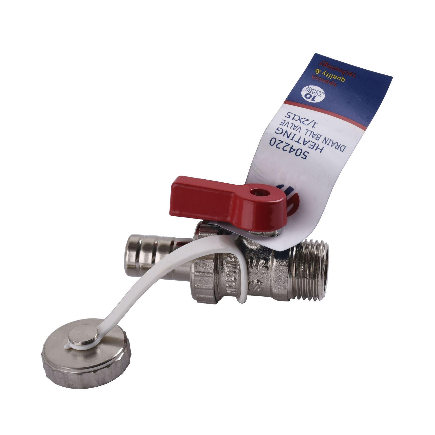 Кран слива/подпитки Arco 504220 1/2″ с заглушкой Red (000020618)