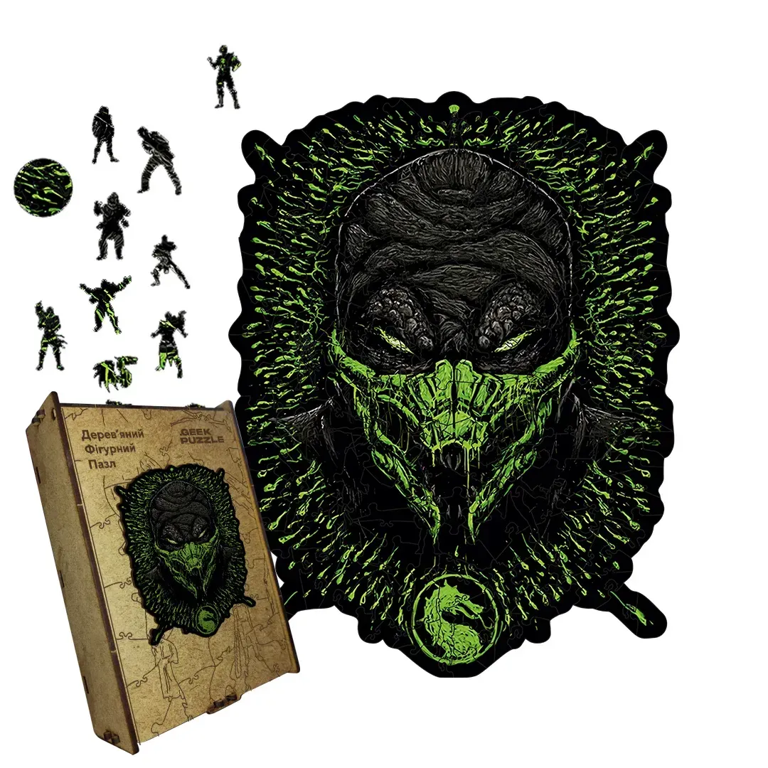 Пазл дерев'яний фігурний МК рептилія А3 200 ел.