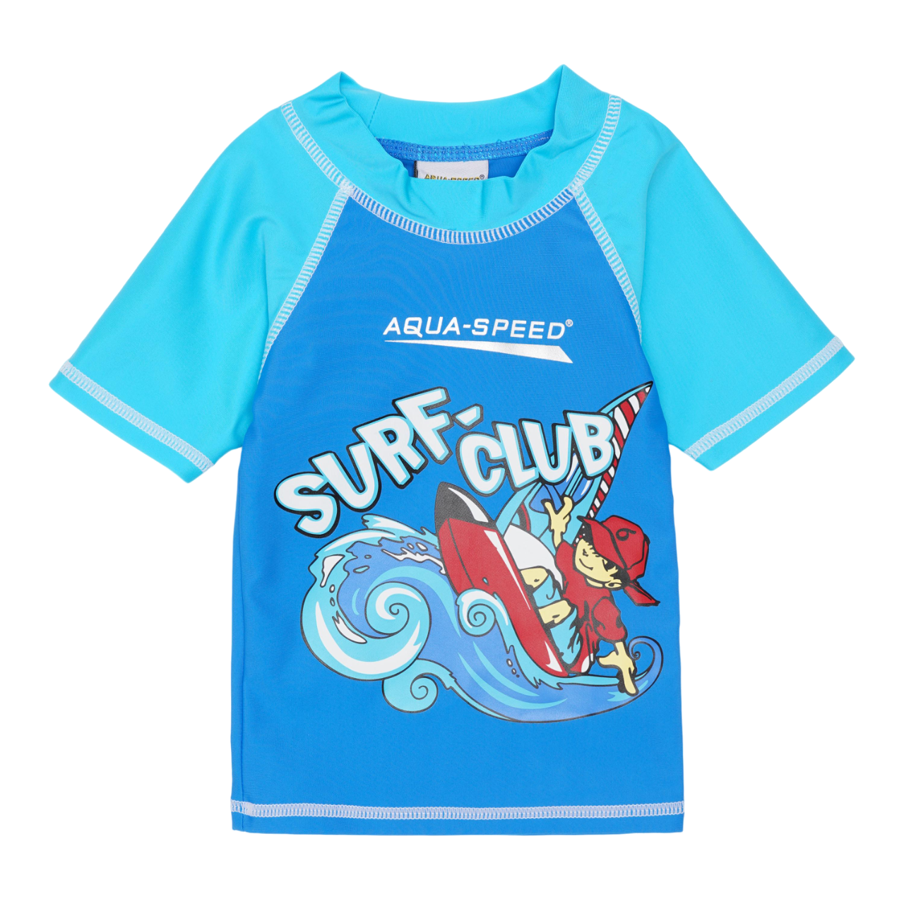 Футболка для плаванья Aqua Speed SURF-CLUB T-SHIRT 2019 383-02 104 см Синий/Голубой (5908217620194)