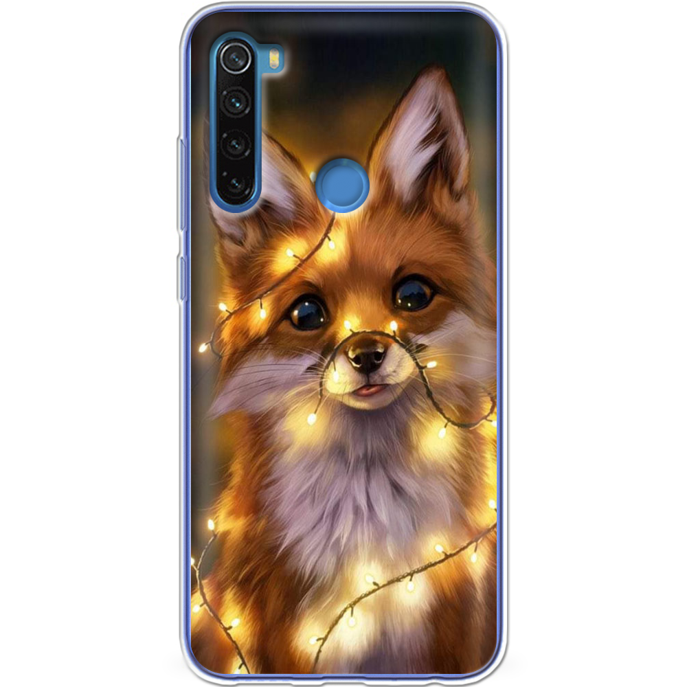Чехол Boxface Xiaomi Redmi Note 8 Рождественская лиса Прозрачный силикон (38214-up2399-38214)