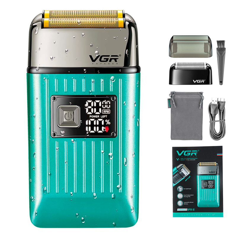 Електробритва Шейвер VGR V-357 Зелений - фото 3