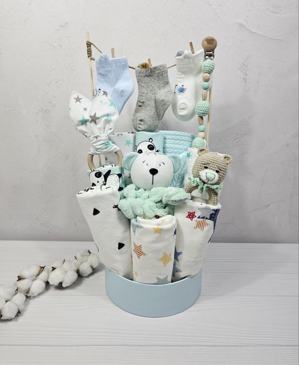 Букет з пелюшок a.l.babybox Зіркові для немовлят (BU 21182064)