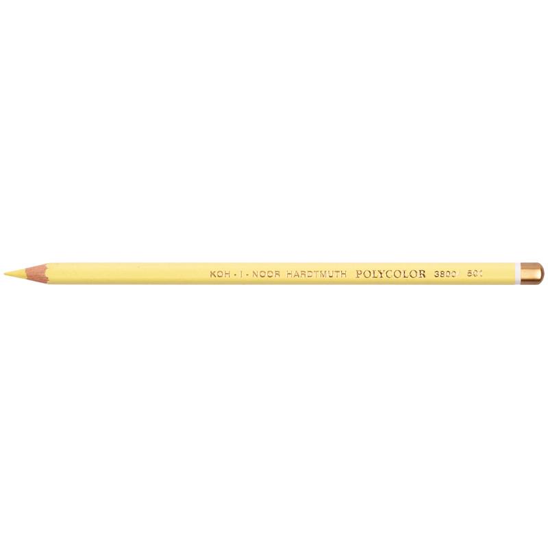Карандаши художественные POLYCOLOR 12 шт. 3800/501 Pollen yellow (8593539338567)