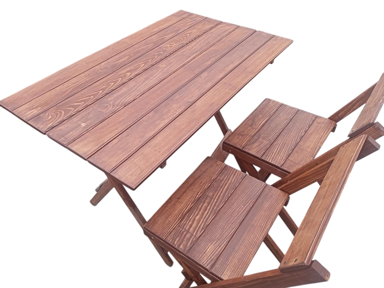 Стул деревянный 60х100 см со стульями 2 шт. (25442122)