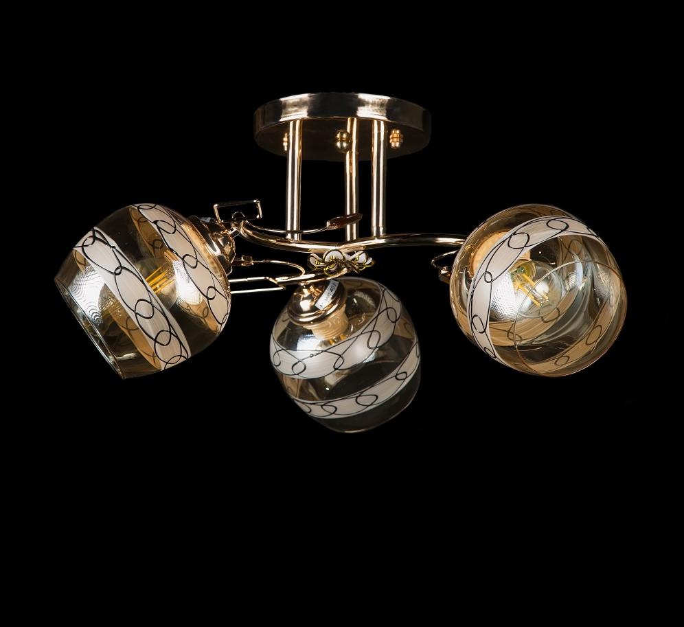 Люстра с плафонами Splendid Ray (L9624A/3 FGD) Люстра с плафонами Splendid Ray (L9624A/3 FGD)