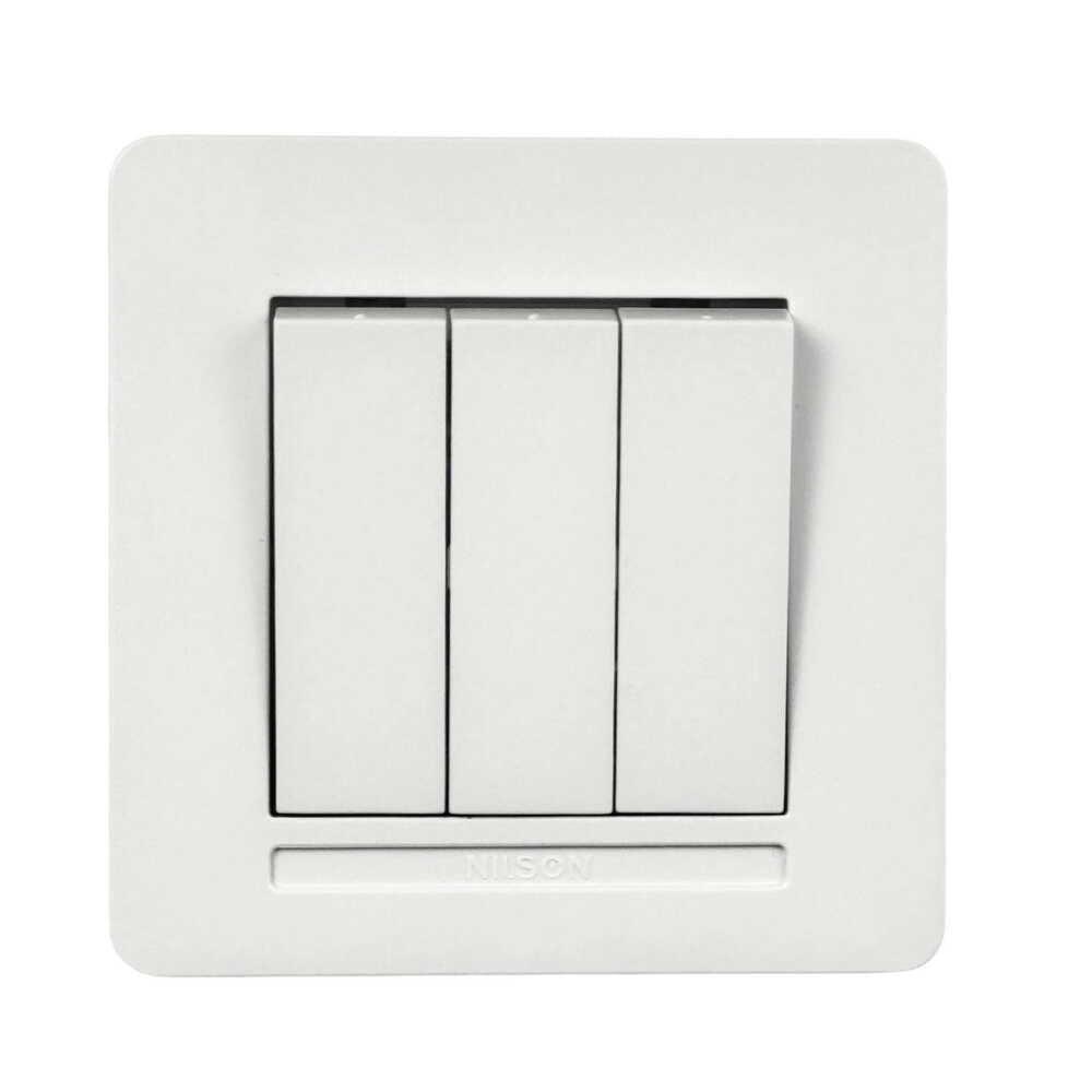 Вимикач триклавішний Nilson Selene Білий (23111066)
