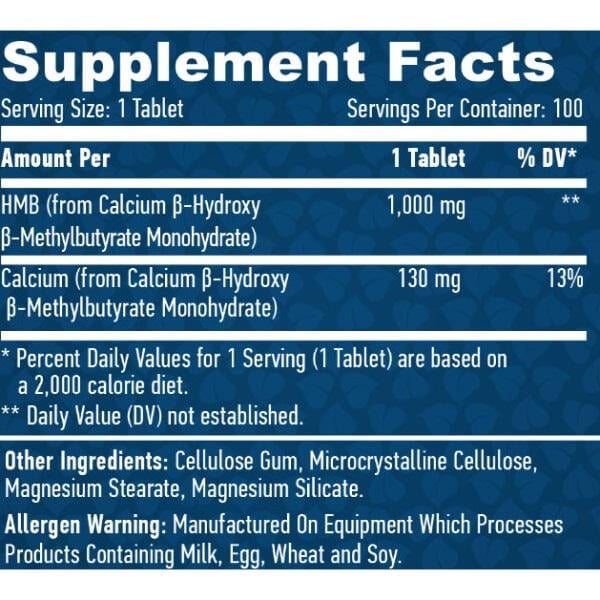 Аминокомплекс Haya Labs HMB 1000 мг 100 таб. (000020333) - фото 2