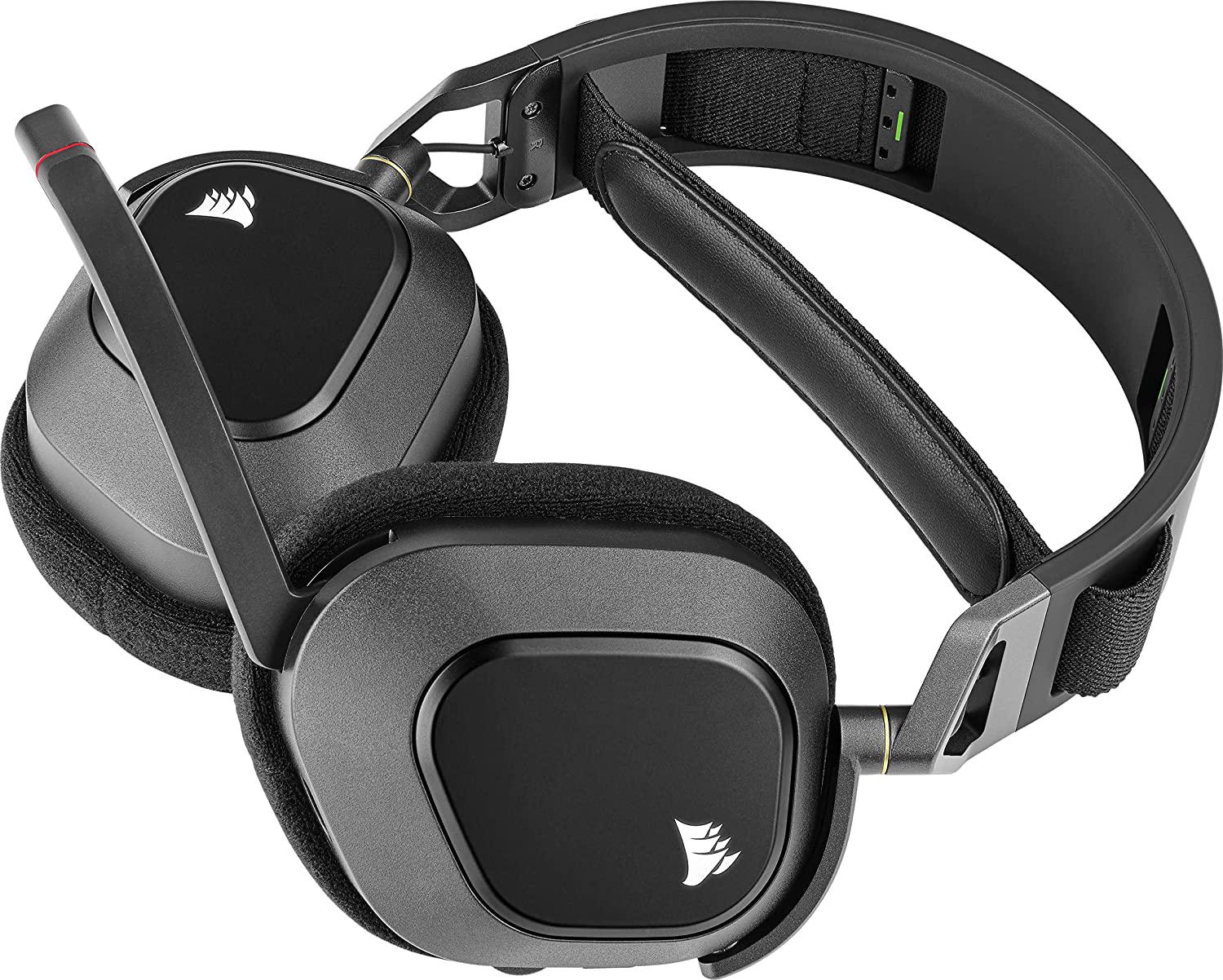 Наушники игровыt Corsair HS80 RGB Wireless Carbon CA-9011235-EU беспроводные Черный - фото 3