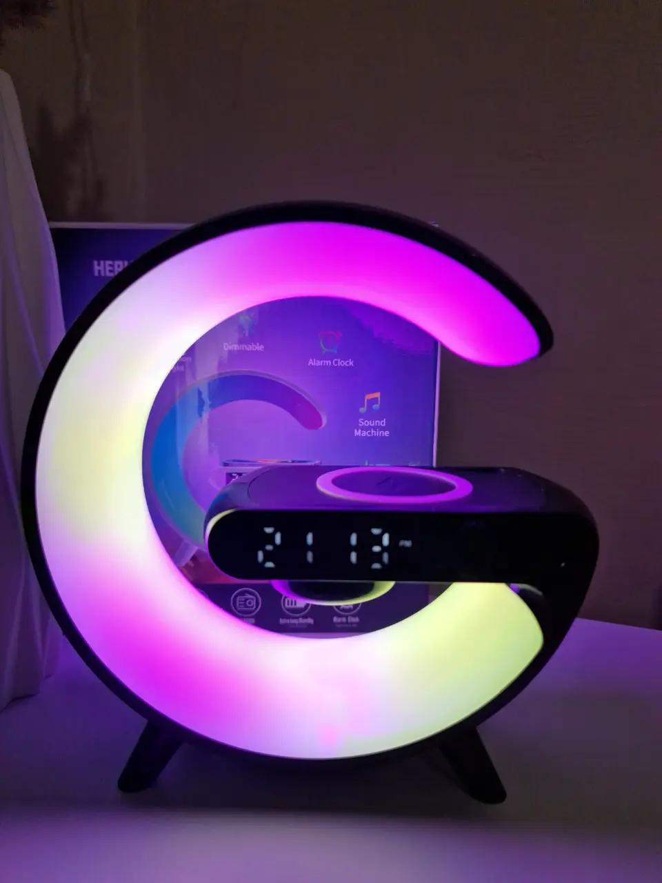 Лампа-нічник настільна G-Smart Light G63 RGB світлодіодна Чорний (14378520) - фото 4